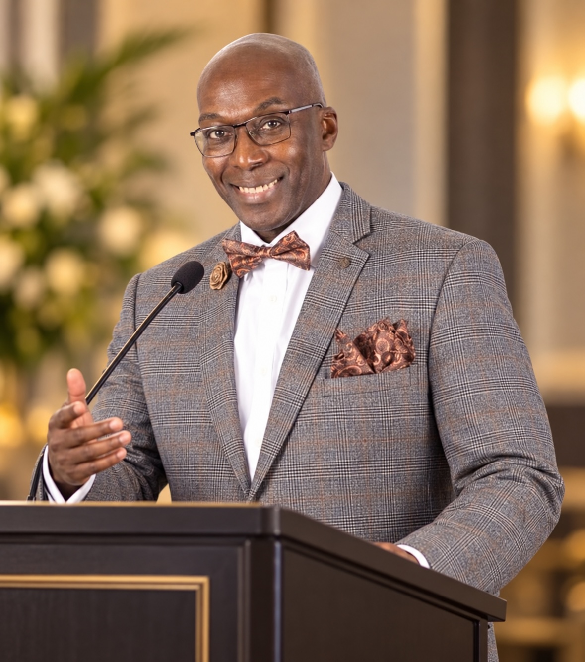 Donald Brown, sculptor and inspirational speaker